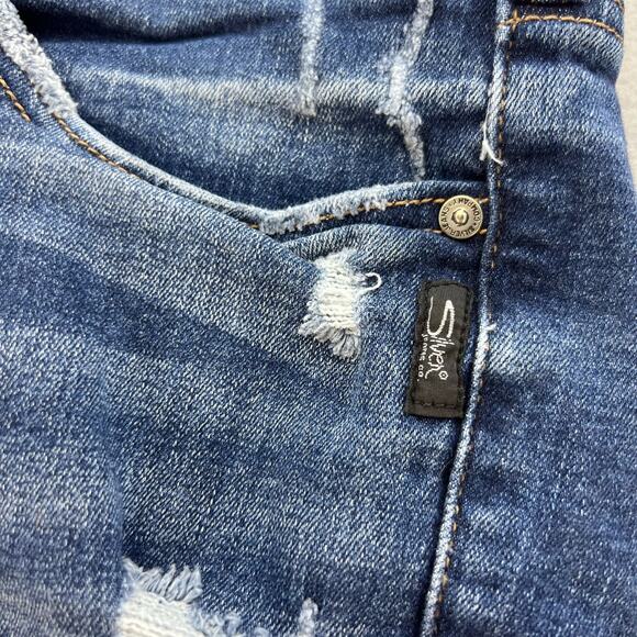 Silver Jean Co. Shorts Women's Size 22X5.5L Suki Distressed Casual Normcore - Picture 8 of 14